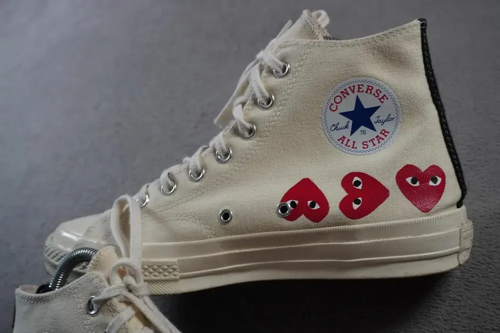 Converse Chuck Taylor All Star 70 Hi Top Comme des Garcons Play Multi Heart US 9